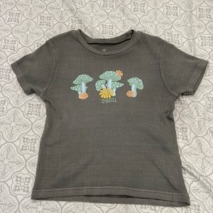 Grey mushroom shirt